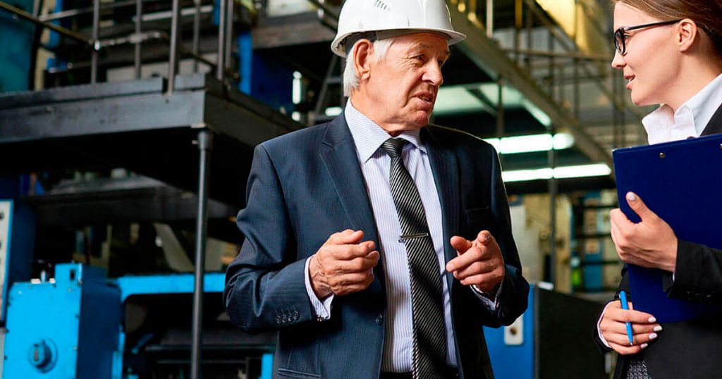 Diretores fazendo Compras industriais